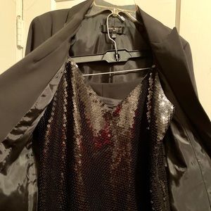 NWOT - 3–Piece Pantsuit with Sequin Top